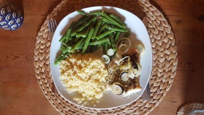 Rezept Gegrilltes Lengfilet mit Bohnen und Couscous Gegrilltes Lengfilet mit Bohnen und Couscous Rezept