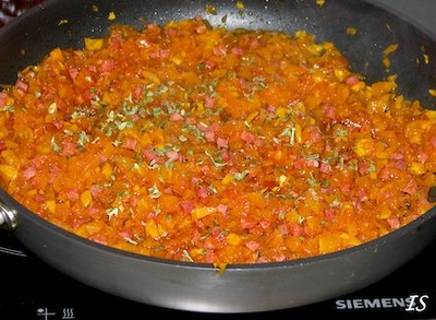 Rezept Kürbisgemüse mit Schinken Kürbisgemüse mit Schinken Rezept