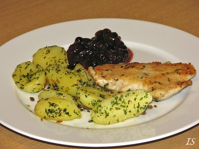 Rezept Hühnerschnitzel mit Cranberry-Chutney Hühnerschnitzel mit Cranberry-Chutney Rezept