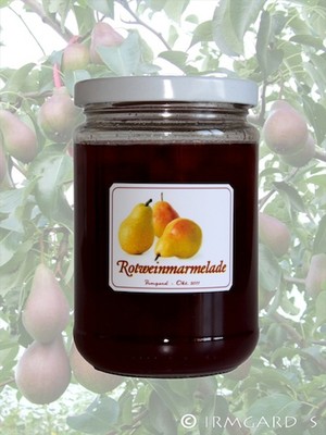 Rezept Birnen-Rotwein-Marmelade Birnen-Rotwein-Marmelade Rezept
