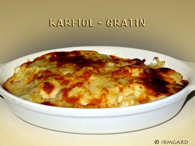 Rezept Karfiol-Gratin Karfiol-Gratin Rezept