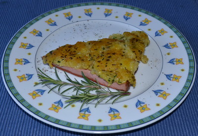 Rezept Leberkäse mit Kartoffelkruste Leberkäse mit Kartoffelkruste Rezept