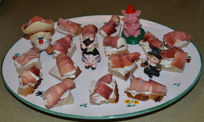 Rezept Brötchen Topfen-Krenaufstrich und Speckröllchen Brötchen Topfen-Krenaufstrich und Speckröllchen Rezept