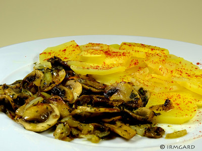 Rezept Champignons mit Mosterdäpfel Champignons mit Mosterdäpfel Rezept