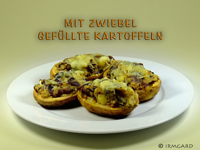 Rezept Mit Zwiebeln gefüllte Kartoffeln Mit Zwiebeln gefüllte Kartoffeln Rezept