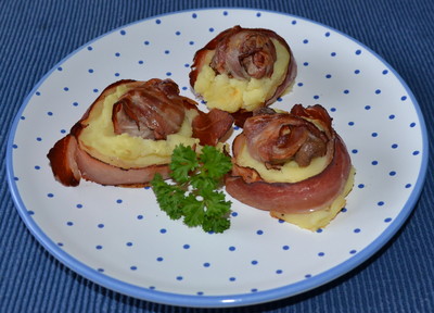 Rezept Fischerl mit Speck im Kartoffelnest Fischerl mit Speck im Kartoffelnest Rezept