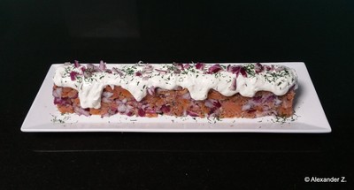 Rezept Räucherlachs Rillettes mit Kren - Häubchen Räucherlachs Rillettes mit Kren - Häubchen Rezept