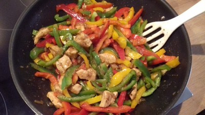 Rezept Huhn-Paprika Wok Huhn-Paprika Wok Rezept