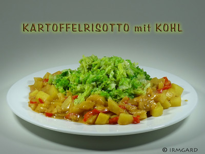 Rezept Kartoffelrisotto mit Kohl Kartoffelrisotto mit Kohl Rezept