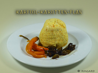 Rezept Karfiol-Karotten-Flan Karfiol-Karotten-Flan Rezept