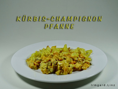 Rezept Kürbis-Champignon-Pfanne Kürbis-Champignon-Pfanne Rezept