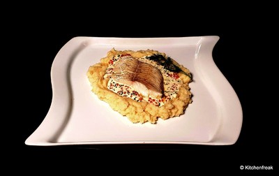 Gebratener Kabeljau mit Kaviarsauce Rezept