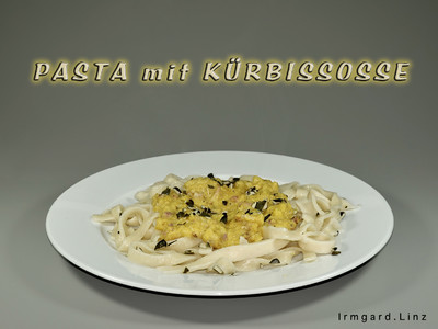 Rezept Pasta mit Kürbissosse Pasta mit Kürbissosse Rezept