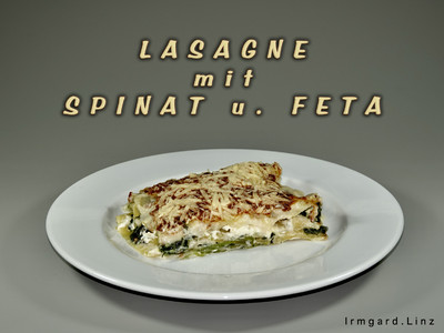 Rezept Spinatlasagne mit Feta Spinatlasagne mit Feta Rezept