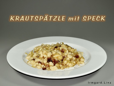 Rezept Krautspätzle mit Speck Krautspätzle mit Speck Rezept