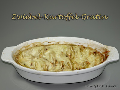 Rezept Zwiebel-Kartoffel-Gratin Zwiebel-Kartoffel-Gratin Rezept