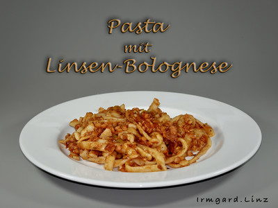 Rezept Pasta mit Linsen-Bolognese Pasta mit Linsen-Bolognese Rezept
