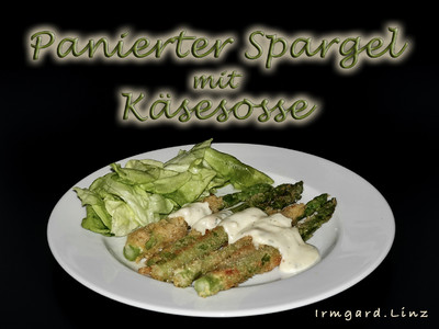Rezept Panierter Spargel mit Käsesosse Panierter Spargel mit Käsesosse Rezept
