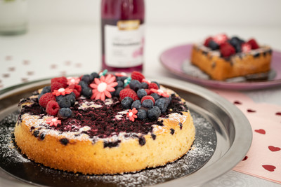 Rezept Veilchenblüten Frizzante-Obstkuchen Veilchenblüten Frizzante-Obstkuchen Rezept