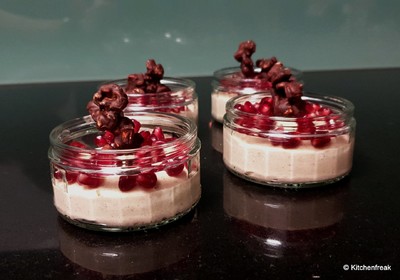 Rezept Gewürz Mousse mit Schoko Popcorn Gewürz Mousse mit Schoko Popcorn Rezept