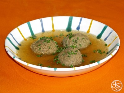 Rezept Leberknödelsuppe / 1 Leberknödelsuppe / 1 Rezept