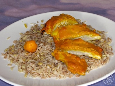 Rezept Hähnchen mit Curry-Joghurt-Kruste Hähnchen mit Curry-Joghurt-Kruste Rezept