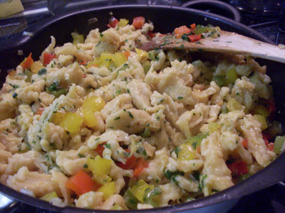 Rezept Bunte Spätzlepfanne Bunte Spätzlepfanne Rezept