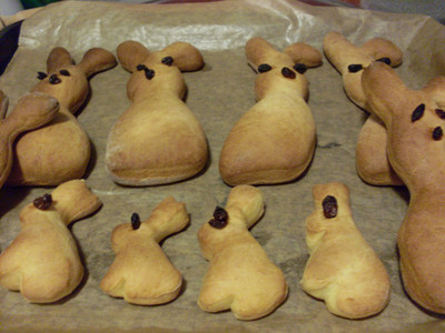 Rezept Teig - Osterhasen Teig - Osterhasen Rezept