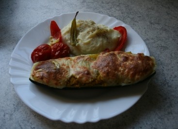 Rezept Überbackene Zucchini gefüllt mit Couscous Überbackene Zucchini gefüllt mit Couscous Rezept