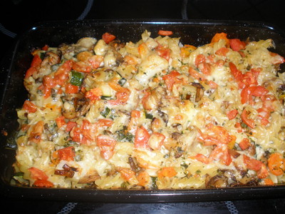 Rezept Überbackene Gemüse Nudeln Überbackene Gemüse Nudeln Rezept