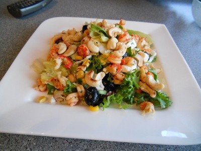 Rezept Griechischer Meeresfrüchtesalat mit Cashews Griechischer Meeresfrüchtesalat mit Cashews Rezept