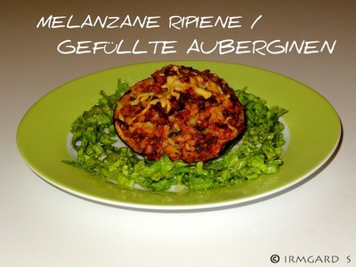 Rezept Melanzane ripiene / Gefüllte Auberginen Melanzane ripiene / Gefüllte Auberginen Rezept