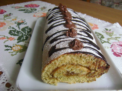 Rezept Steirische Biskuitroulade Steirische Biskuitroulade Rezept