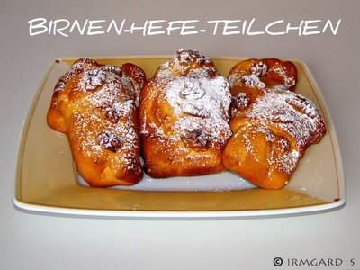 Rezept Birnen-Hefe-Teilchen Birnen-Hefe-Teilchen Rezept