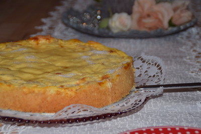 Rezept Apfelkuchen mit Sahnepudding Apfelkuchen mit Sahnepudding Rezept