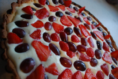 Rezept Mürbteigtorte mit Topfen-Oberscreme und Früchten Mürbteigtorte mit Topfen-Oberscreme und Früchten Rezept