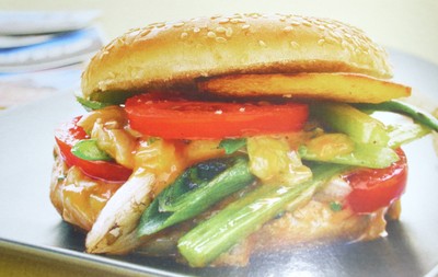 Rezept Gemüse Kartoffel Burger mit pikanter Salatsauce Gemüse Kartoffel Burger mit pikanter Salatsauce Rezept