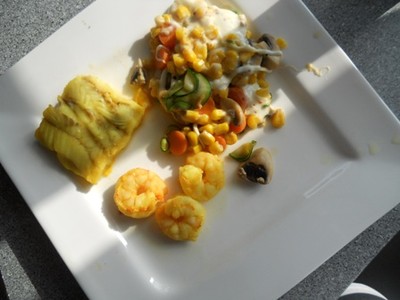 Rezept Curryfisch allerlei mit Mozzarellagemüse Curryfisch allerlei mit Mozzarellagemüse Rezept