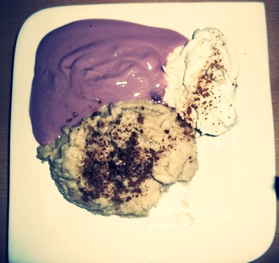 Rezept Zimtgrießbrei mit Heidelbeerjoghurt Zimtgrießbrei mit Heidelbeerjoghurt Rezept