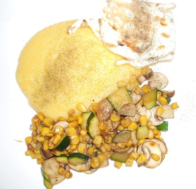 Rezept Gebratenes Gemüse mit Polenta Gebratenes Gemüse mit Polenta Rezept