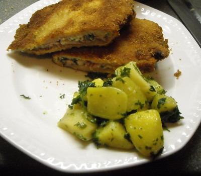 Rezept Gefülltes Schweinsschnitzel Gefülltes Schweinsschnitzel Rezept