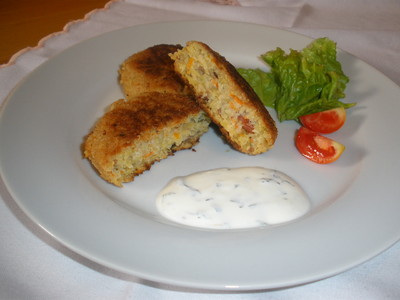 Rezept Gemüselaibchen mit Kräuterdip Gemüselaibchen mit Kräuterdip Rezept