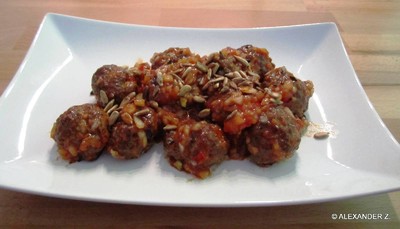 Rezept Faschierte Bällchen in Salsa Sherry Dip Faschierte Bällchen in Salsa Sherry Dip Rezept