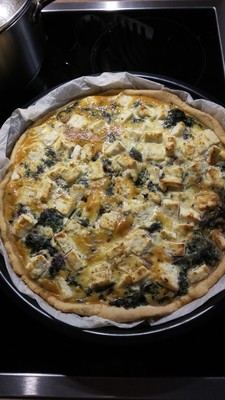 Rezept Quiche mit Spinat und Schafskäse Quiche mit Spinat und Schafskäse Rezept