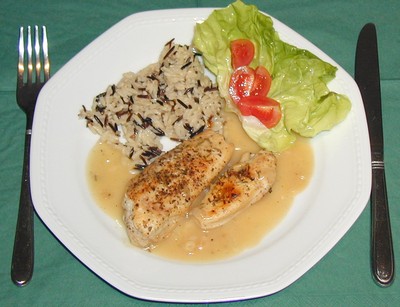 Rezept In Weißwein geschmorte Hendelbrust In Weißwein geschmorte Hendelbrust Rezept