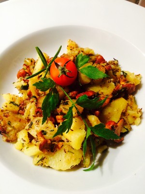 Rezept Erdäpfel-Schwammerl Gröstl Erdäpfel-Schwammerl Gröstl Rezept