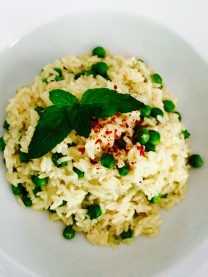 Rezept Risi Bisi mit Minze Risi Bisi mit Minze Rezept