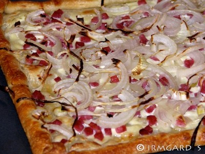 Rezept Schneller Flammkuchen Schneller Flammkuchen Rezept