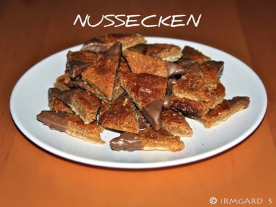 Rezept Nussecken mit Marzipan Nussecken mit Marzipan Rezept