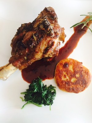 Rezept Lammkeule mit Rotwein Jus Lammkeule mit Rotwein Jus Rezept